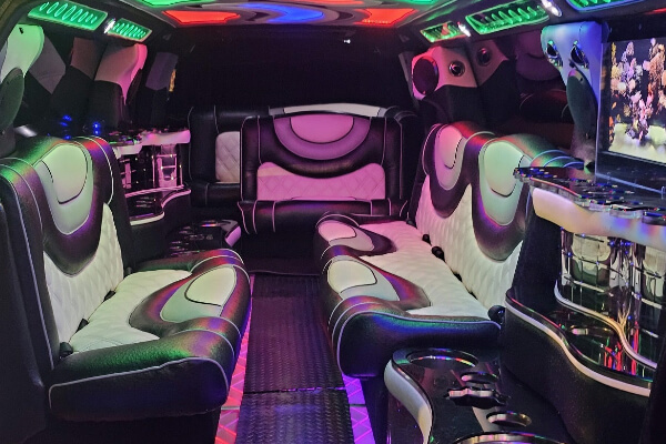 luxurious limo interior