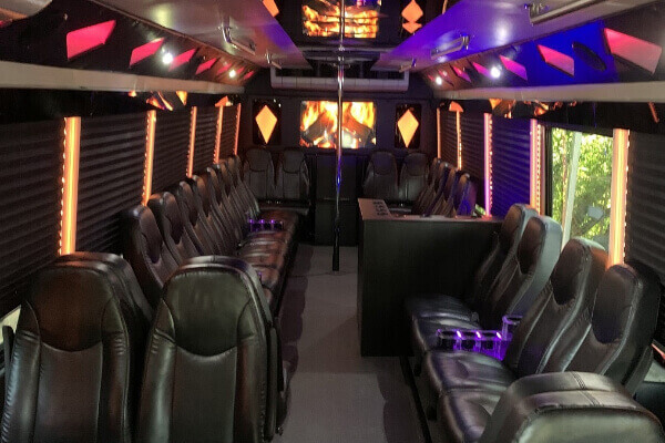 party bus mood lighting