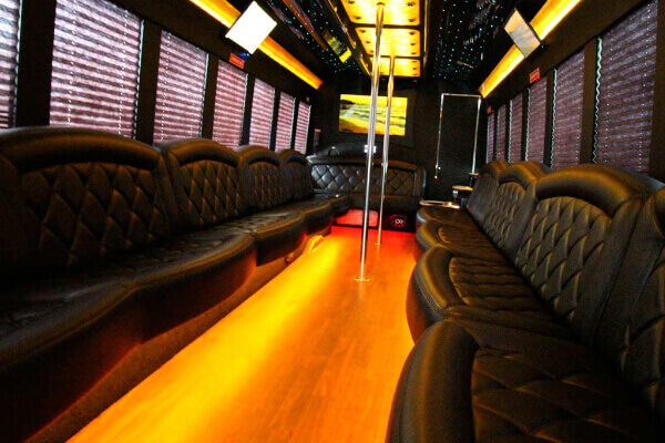 party bus dance poles