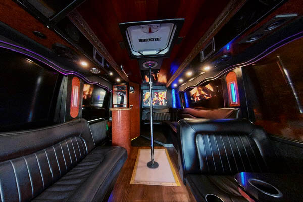 party bus privacy windows